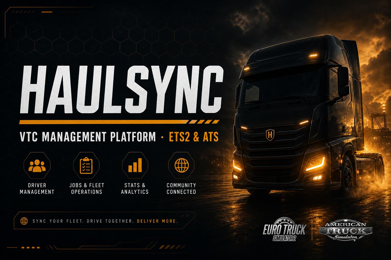 HaulSync - VTC Management Platform for ETS2 & ATS